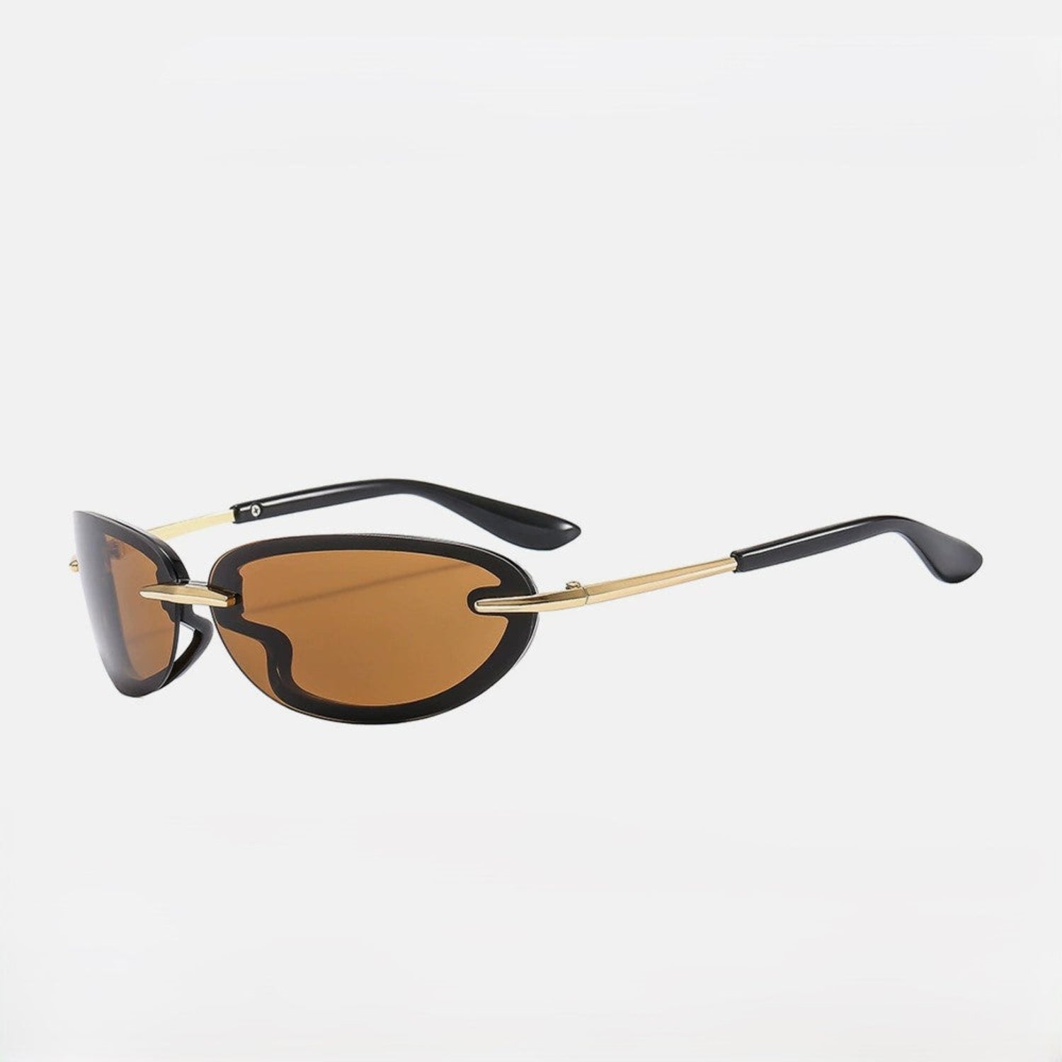Brown Oval Lens Sunglasses JLTG0206