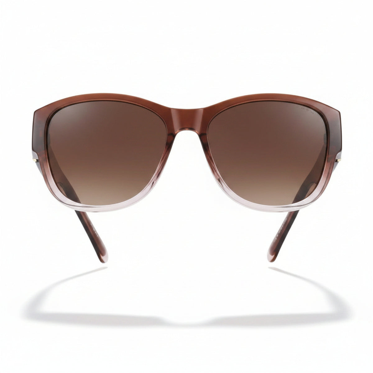 Brown Gradient Oversized Square Sunglasses JLTG0210