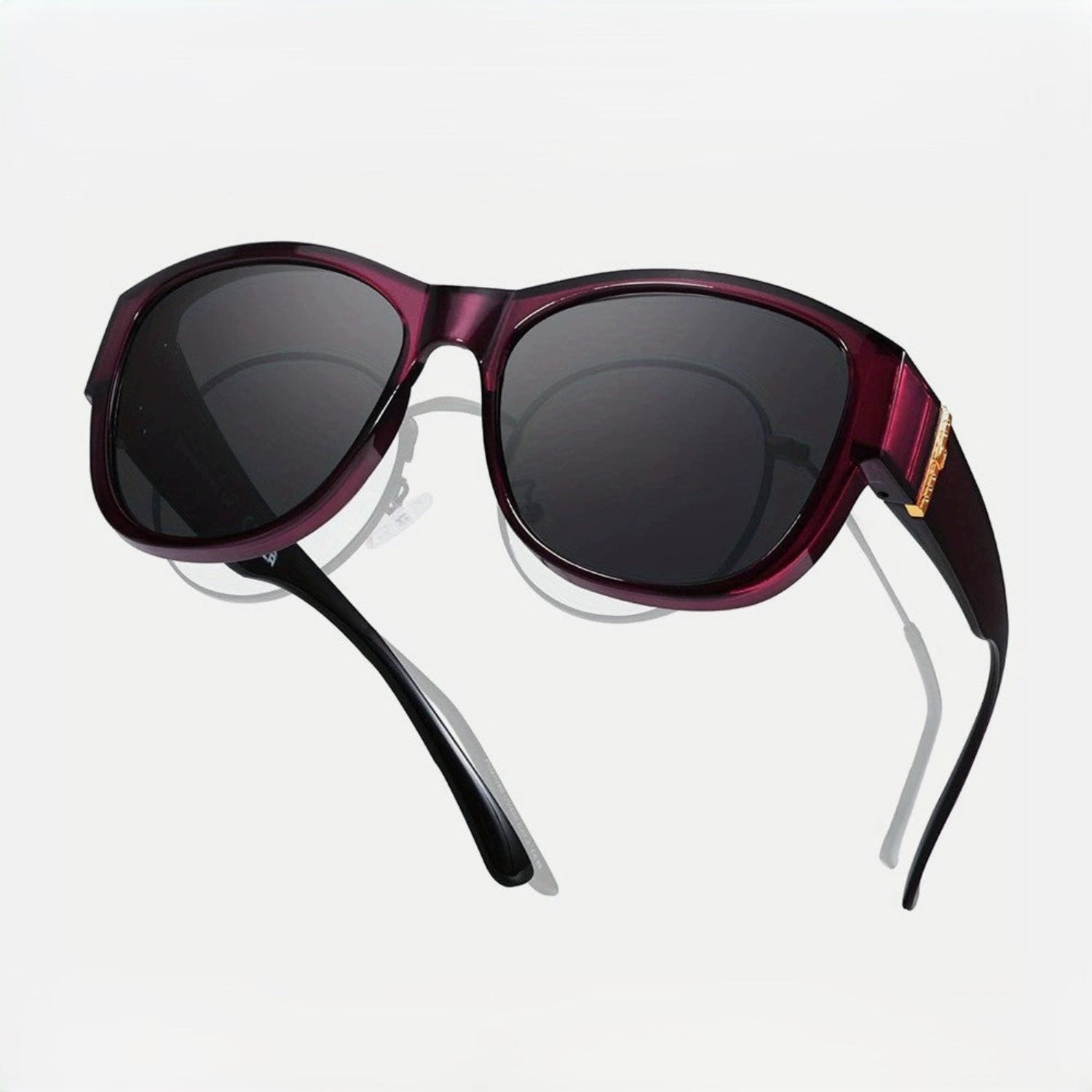 Pink Gradient Oversized Square Sunglasses JLTG0214
