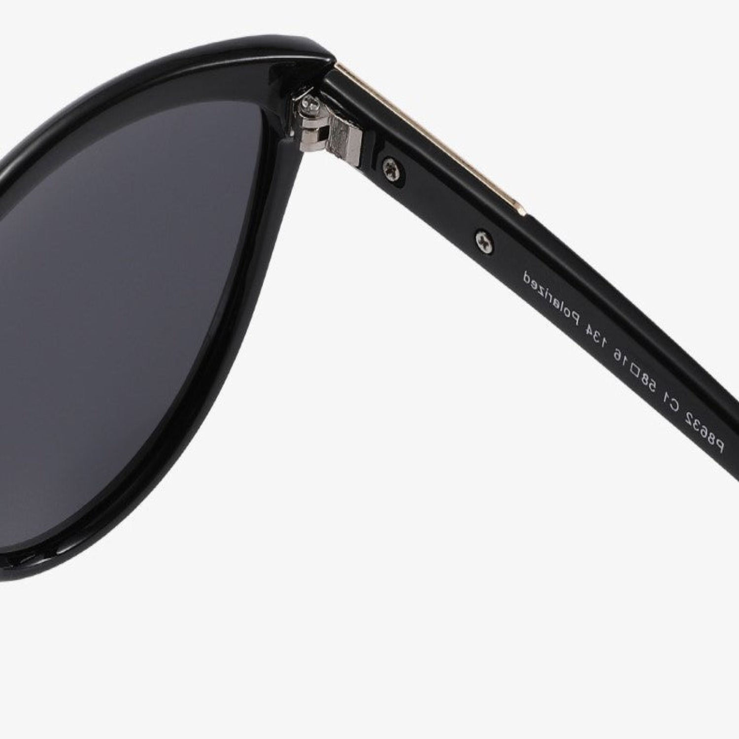 Black Cat-Eye Sunglasses With Pouch & Cloth JLTG0224