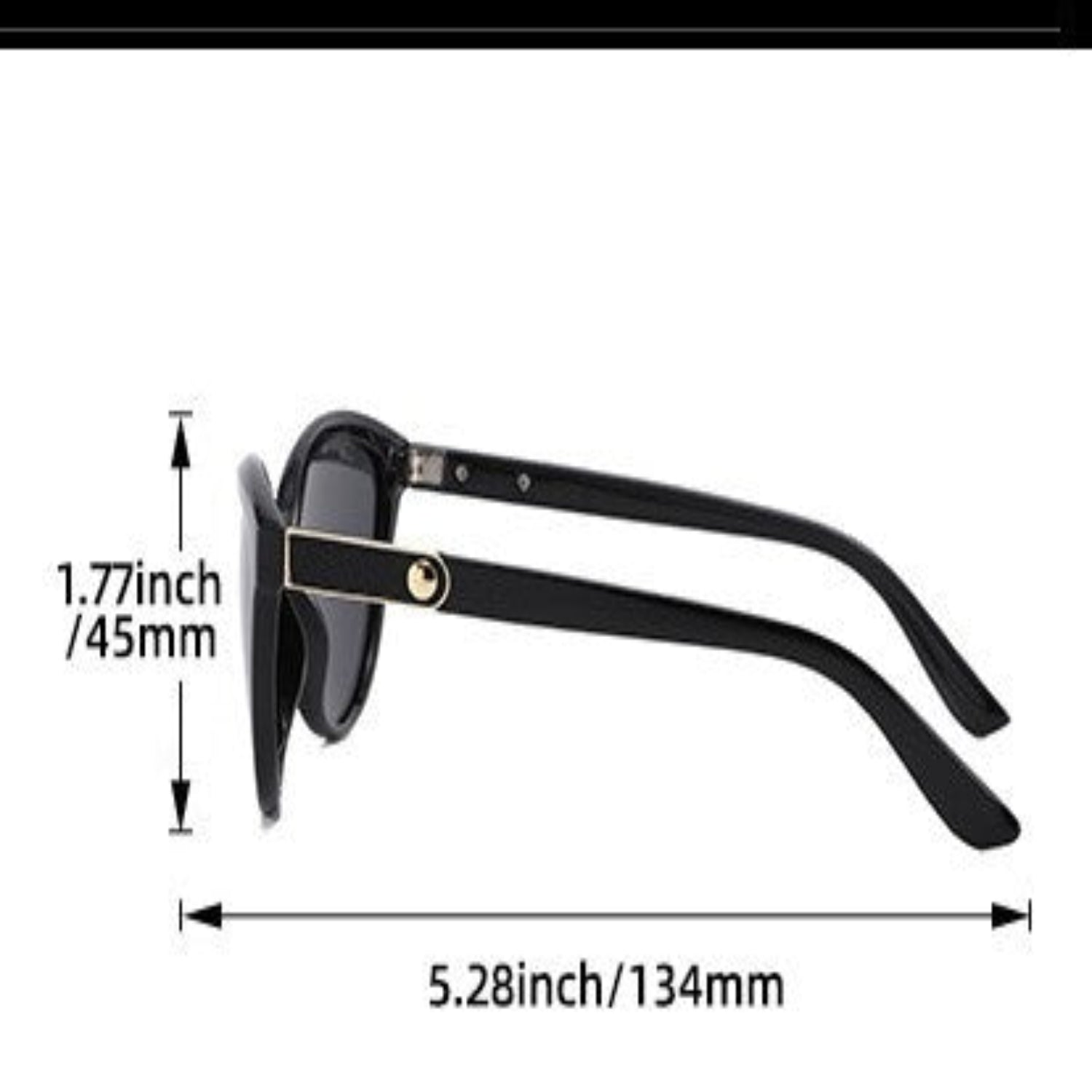 Black Cat-Eye Sunglasses JLTG0229