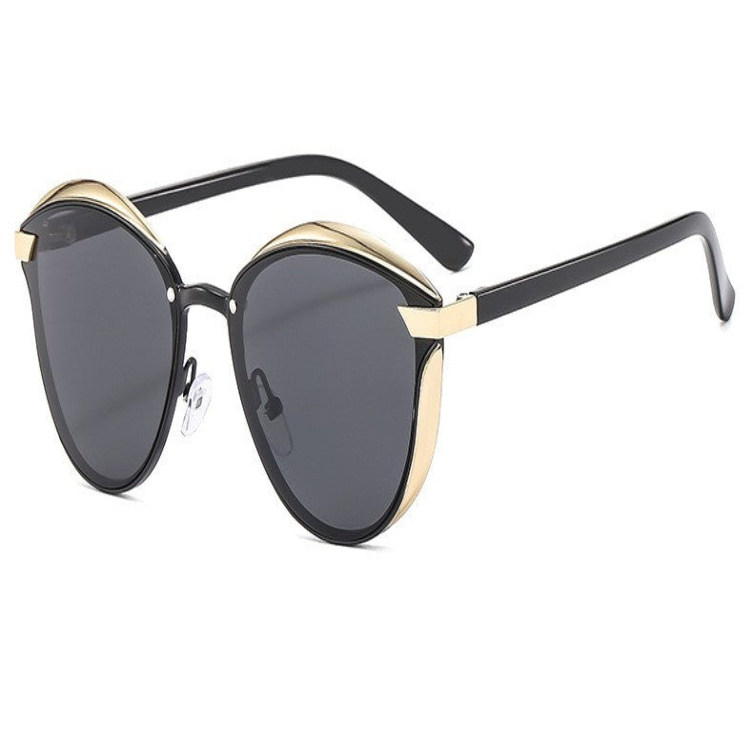 Black Round Gold Sunglasses JLTG0231