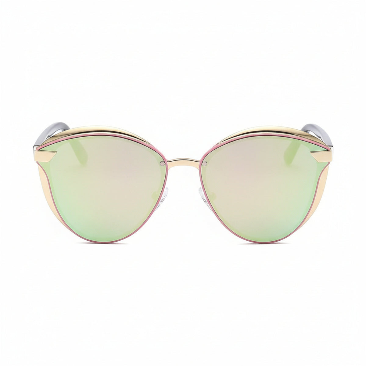 Pink Gold Round Sunglasses JLTG0235