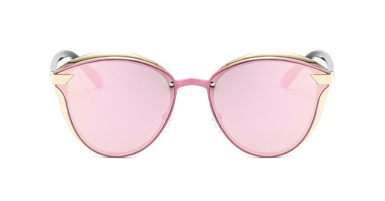 Pink Gold Round Sunglasses JLTG0235
