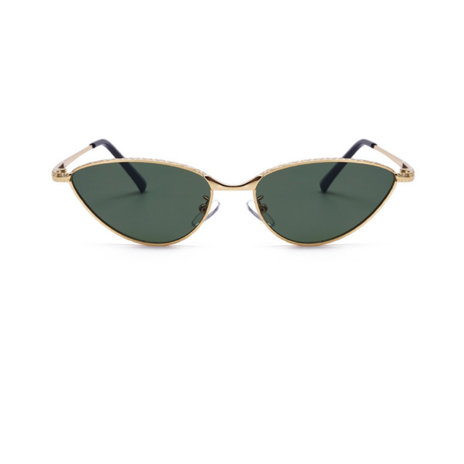 Sleek Green Cat Eye Sunglasses JLTG0239