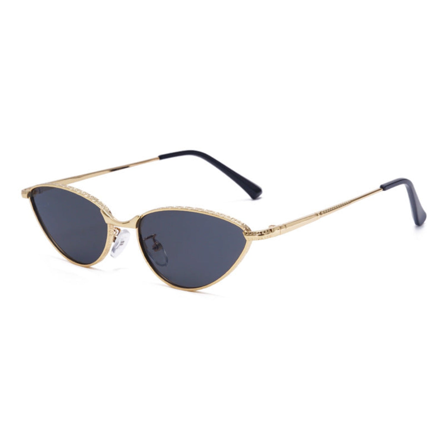 Sleek Gray Cat Eye Sunglasses JLTG0240