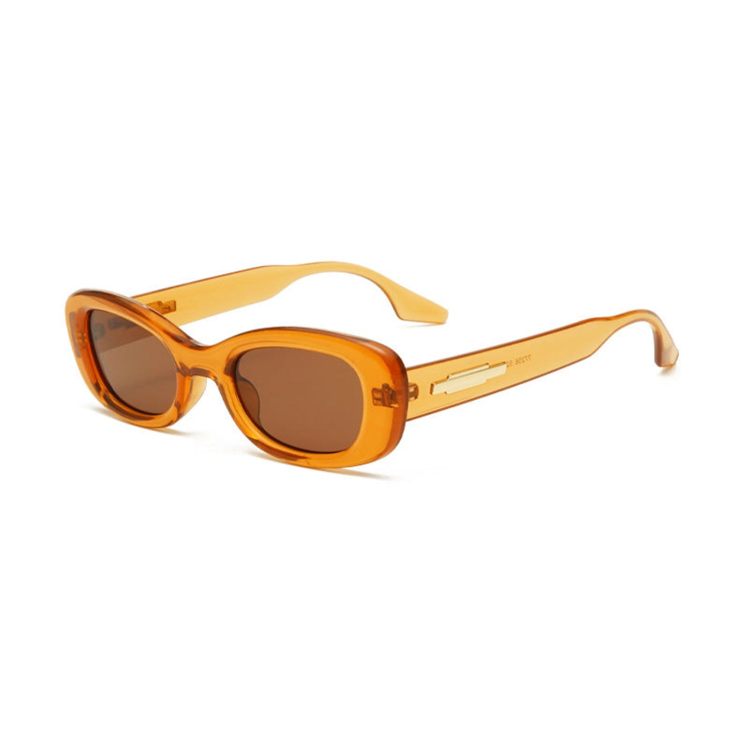 Retro Orange Oval Frame Sunglasses JLTG0241