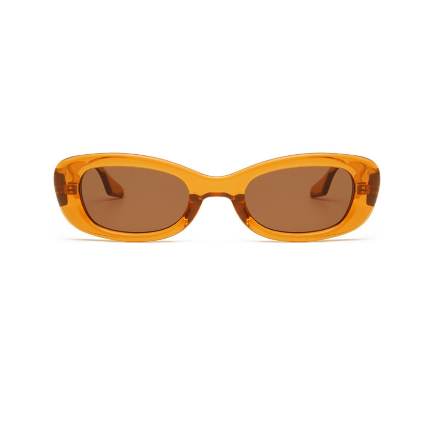 Retro Orange Oval Frame Sunglasses JLTG0241