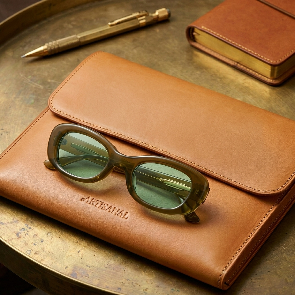 Retro Brown Oval Frame Sunglasses JLTG0242
