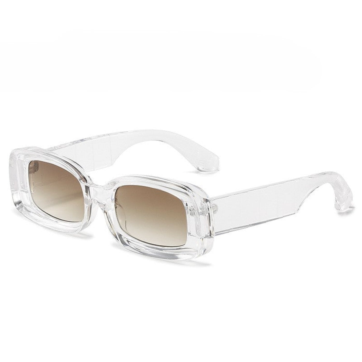 Chic White Gradient Square Sunglasses JLTG0247