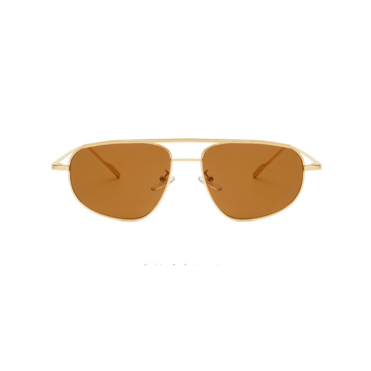 Modern Gold Brown Aviator Sunglasses JLTG0250