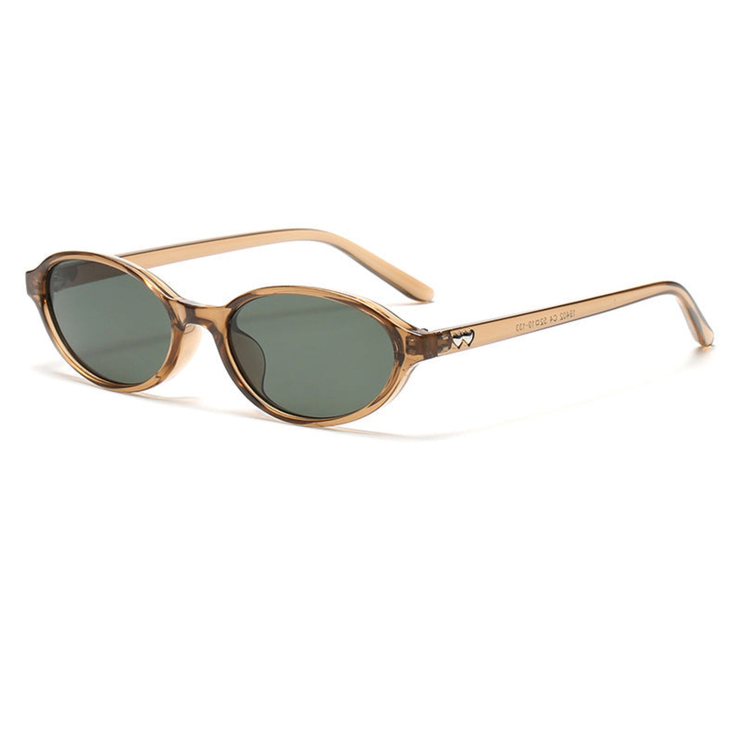 Classic Brown Oval Frame Sunglasses JLTG0258