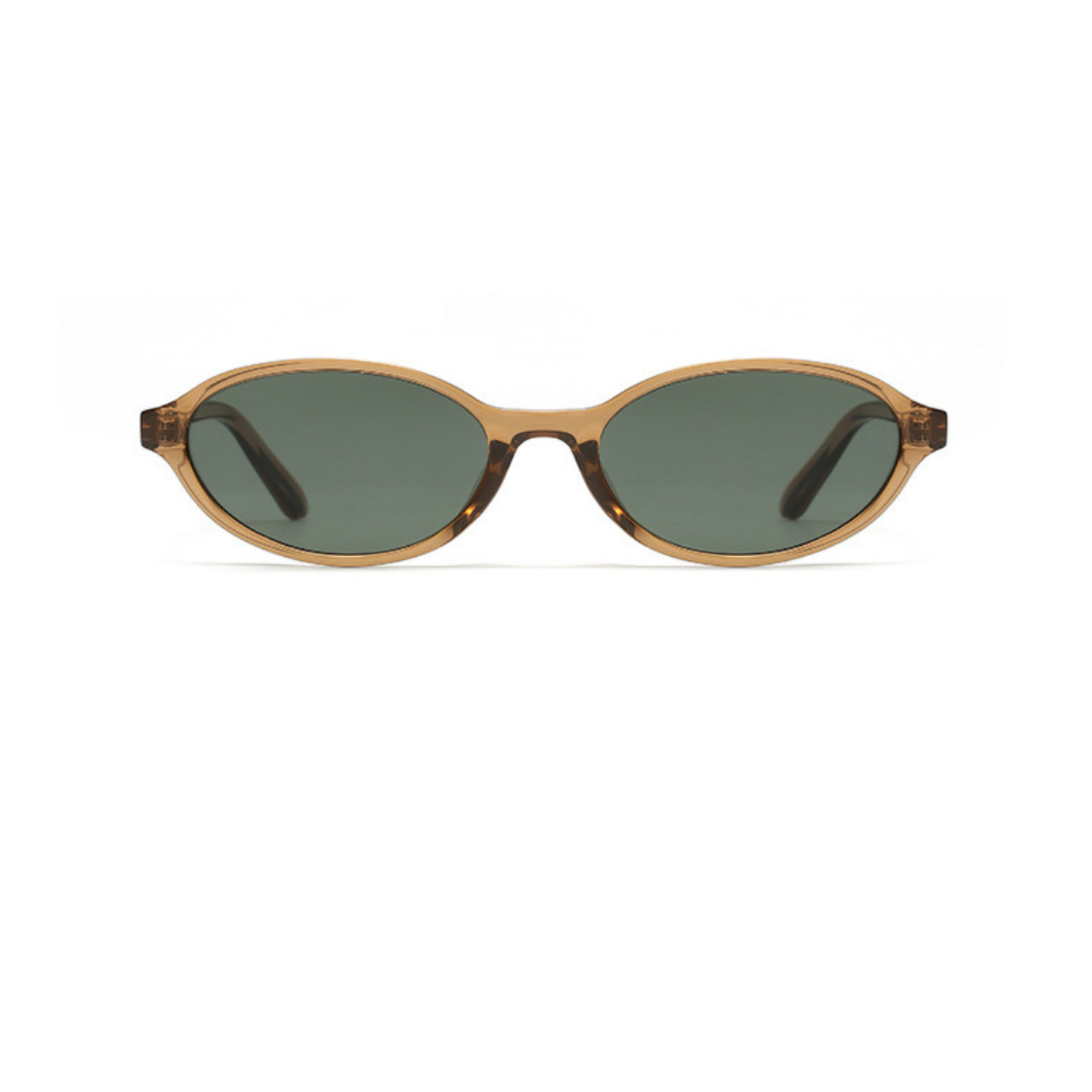 Classic Brown Oval Frame Sunglasses JLTG0258