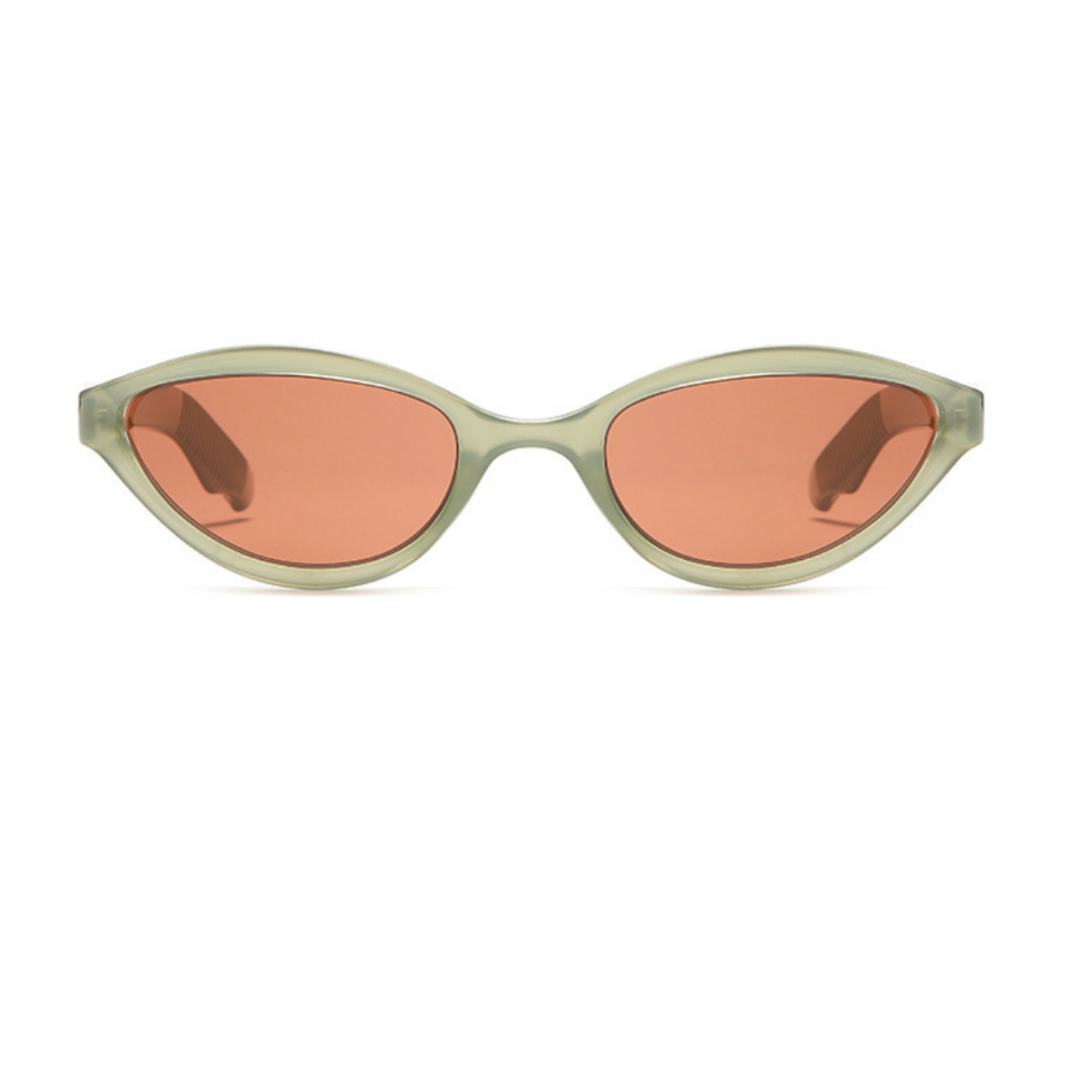 Sage Green Orange Cat Sunglasses JLTG0261