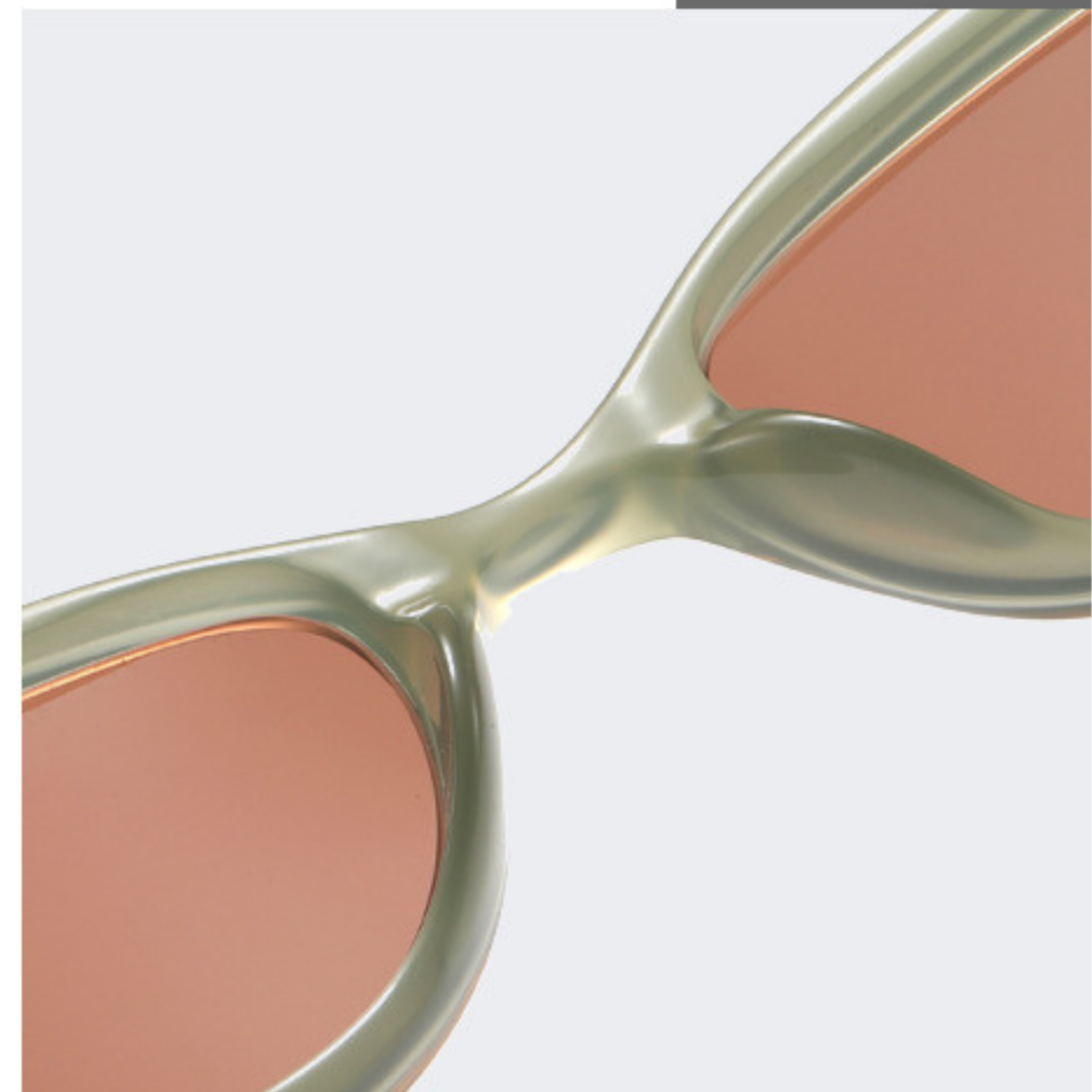 Sage Green Orange Cat Sunglasses JLTG0261
