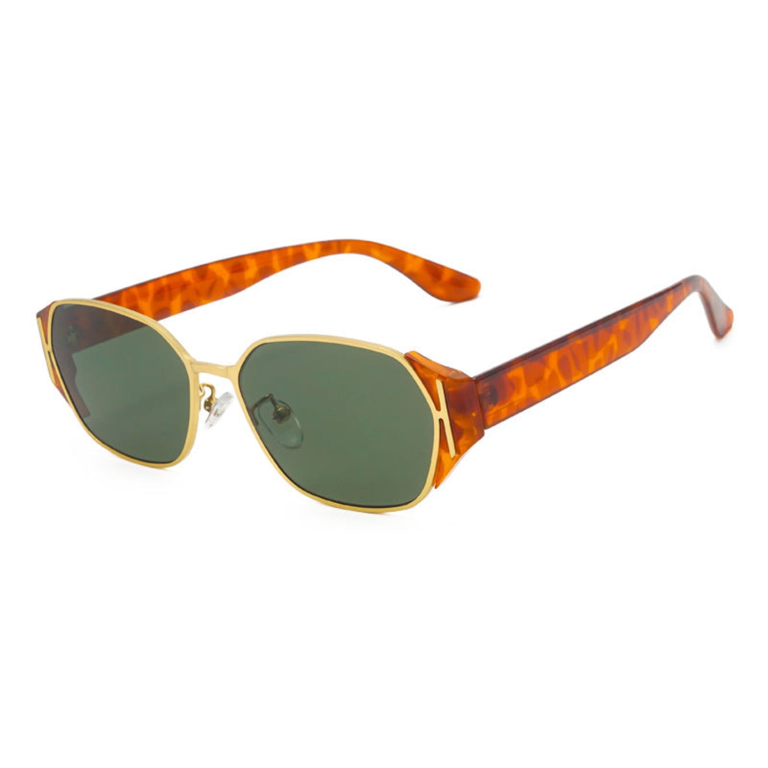 Gold Tortoise Green Lens Sunglasses JLTG0262