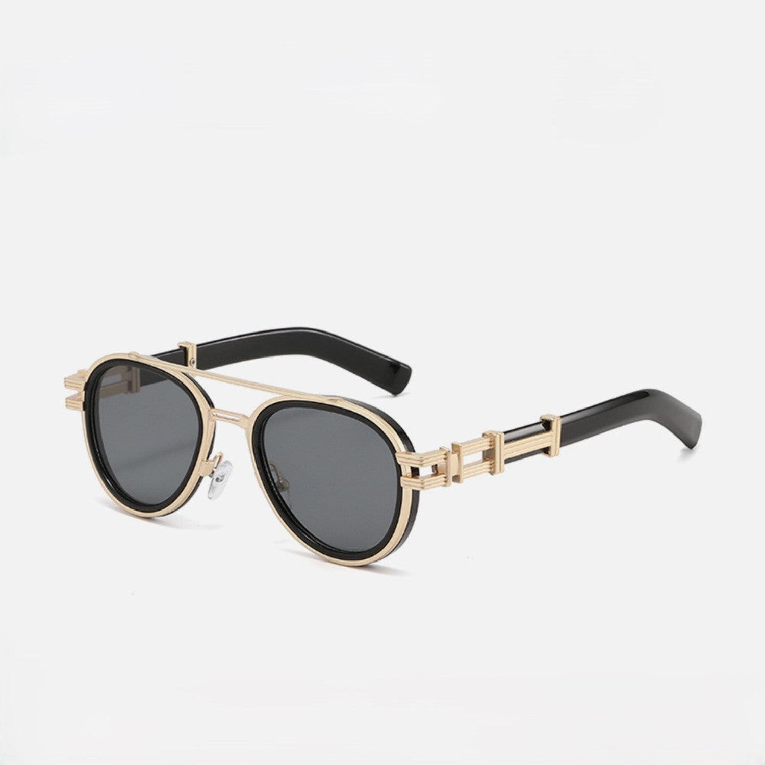 Gold Black Steampunk Sunglasses JLTG0270