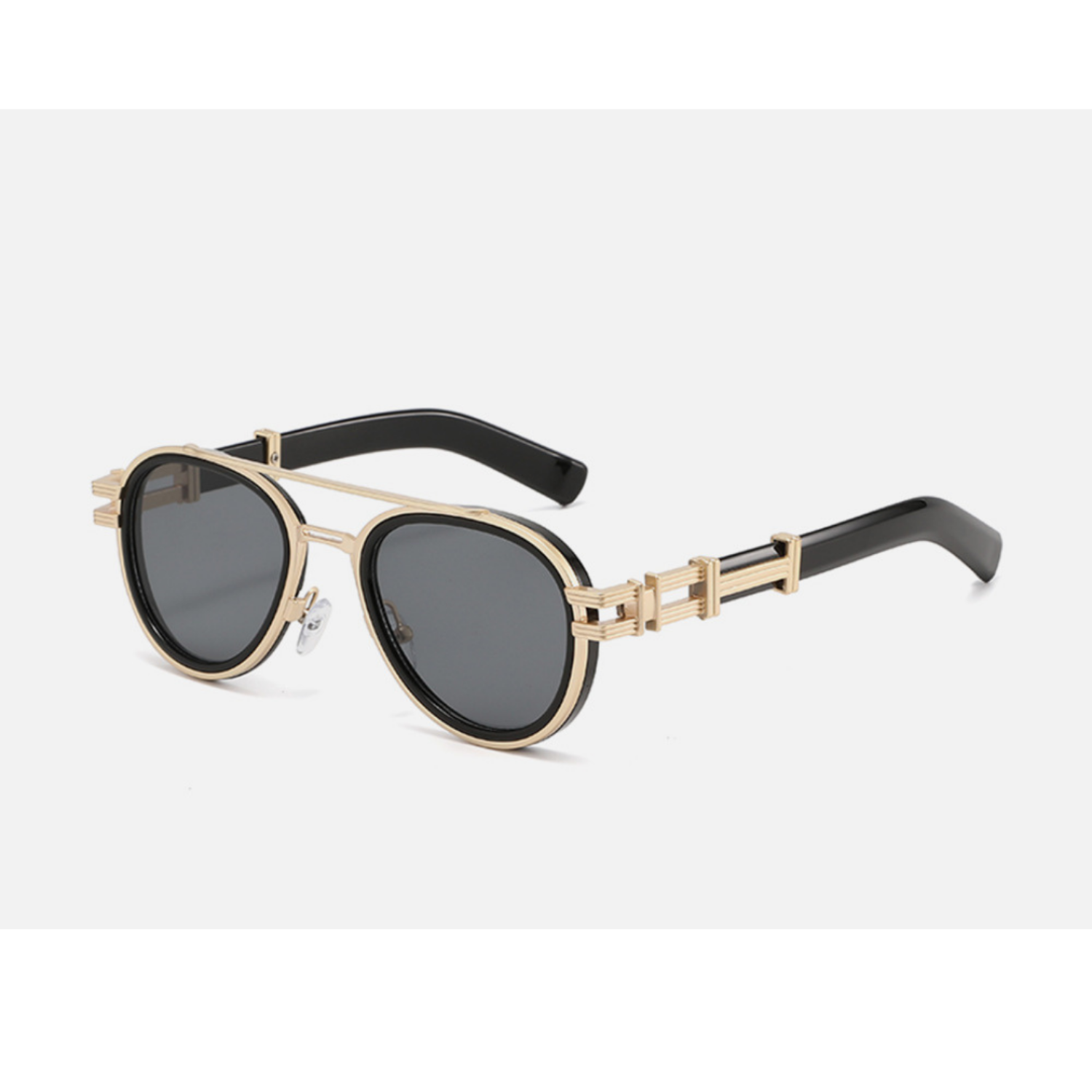 Gold Black Steampunk Sunglasses JLTG0270