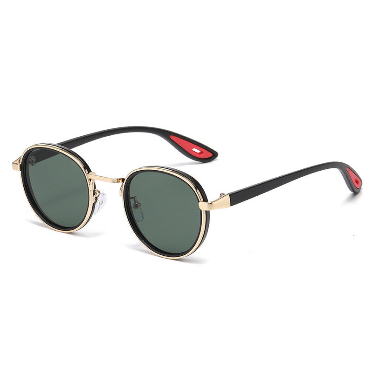 Matte Green Round Sporty Sunglasses JLTG0281