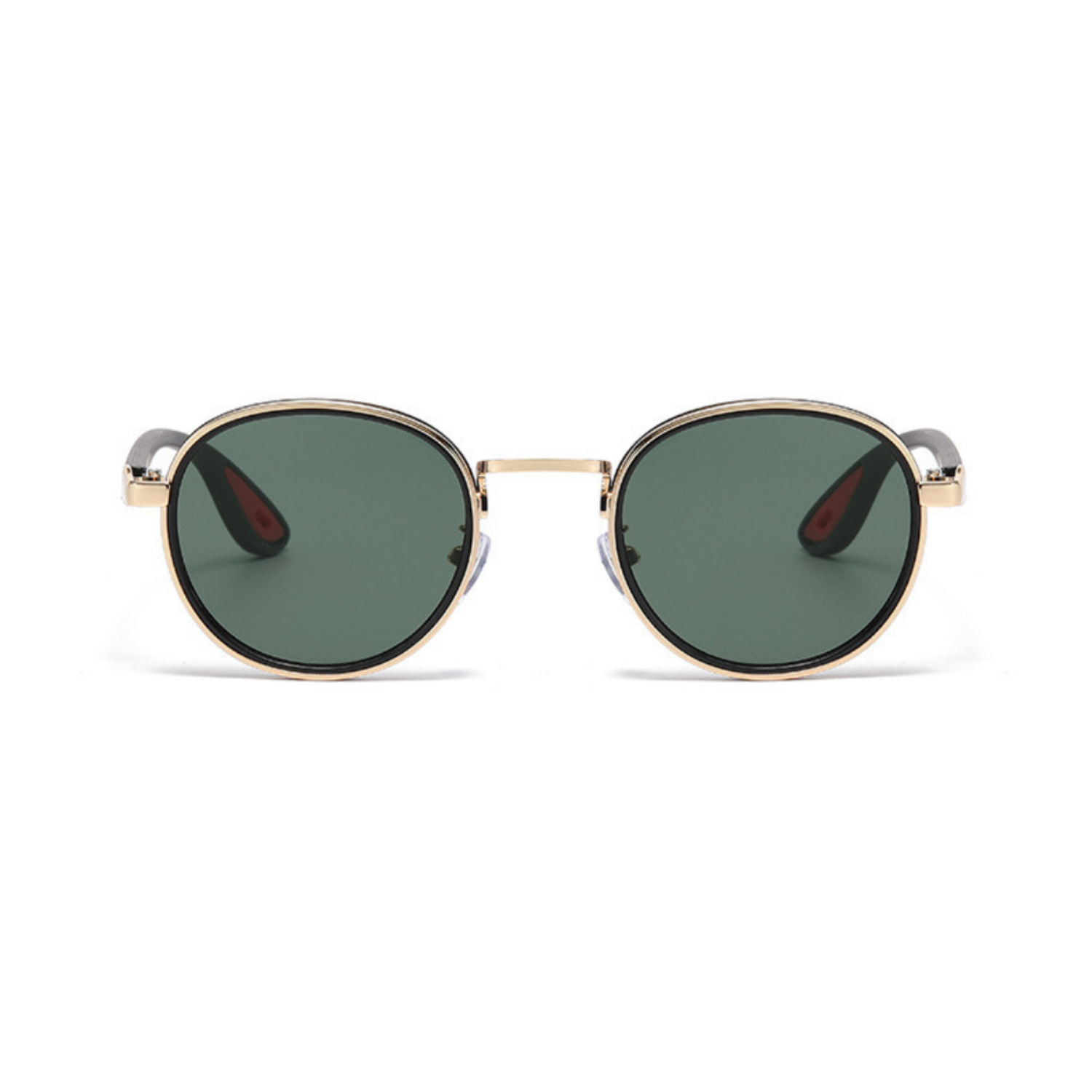 Matte Green Round Sporty Sunglasses JLTG0281