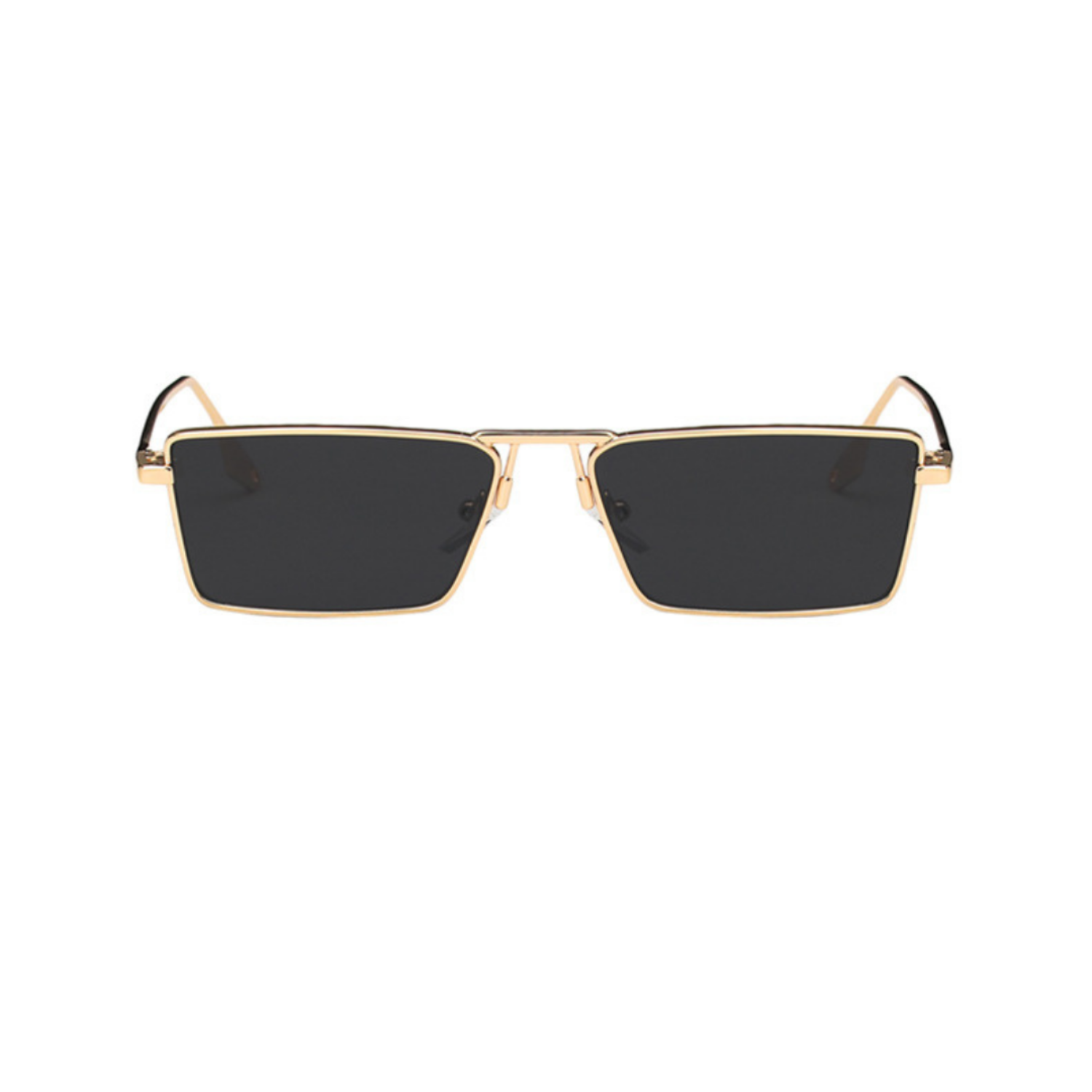 Gold Square Frame Black Sunglasses JLTG0287