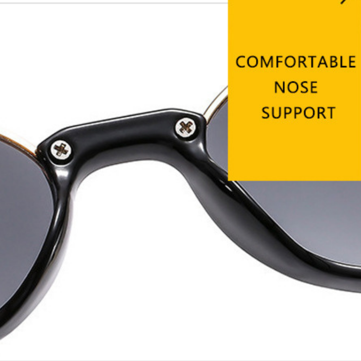Black Shell Cat-Eye Black Sunglasses JLTG0289