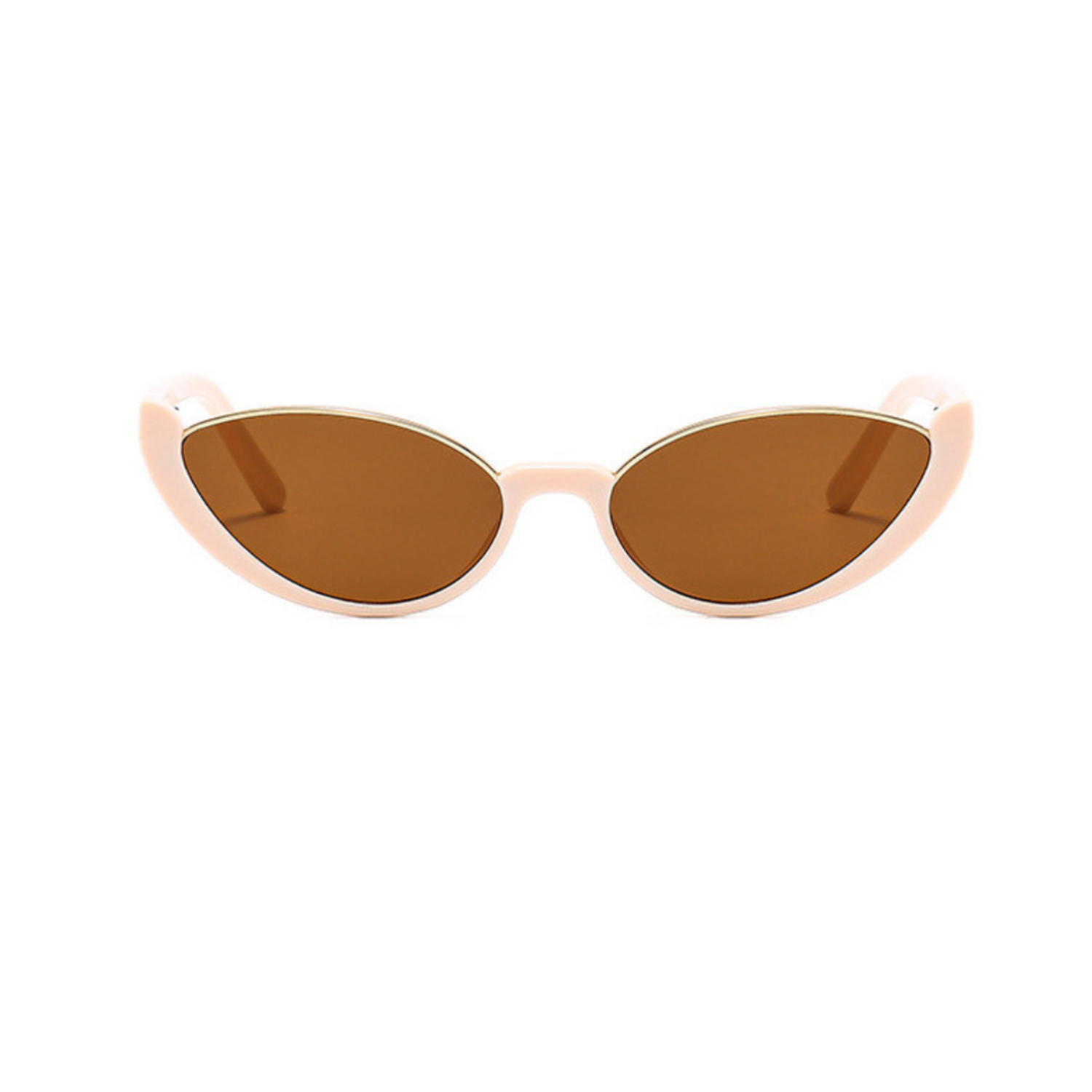 White Shell Cat-Eye Brown Sunglasses JLTG0290