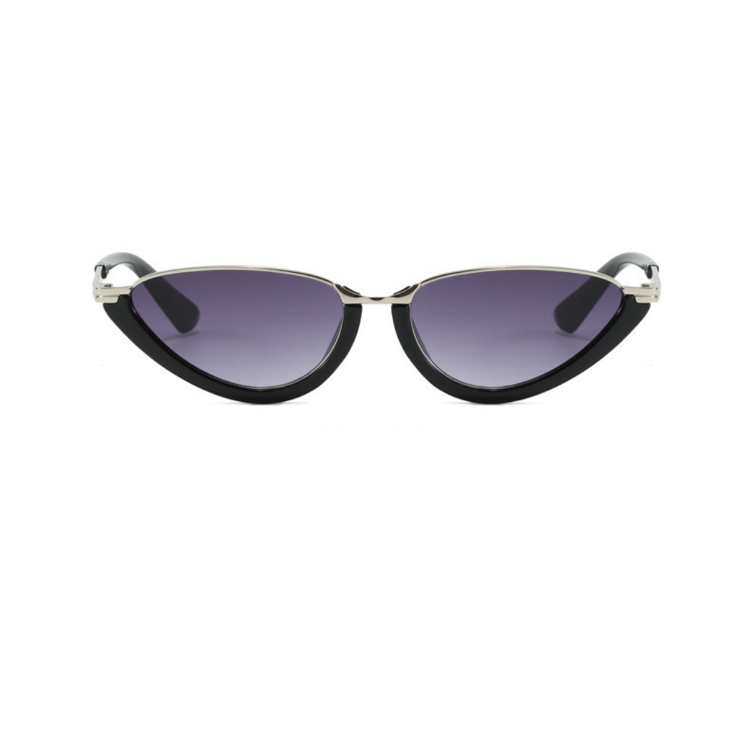 Gold Gray Cat-Eye Tinted Sunglasses JLTG0301
