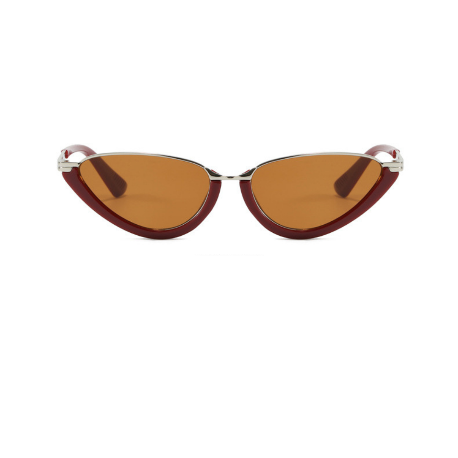 Gold Red Cat-Eye Tinted Sunglasses JLTG0303