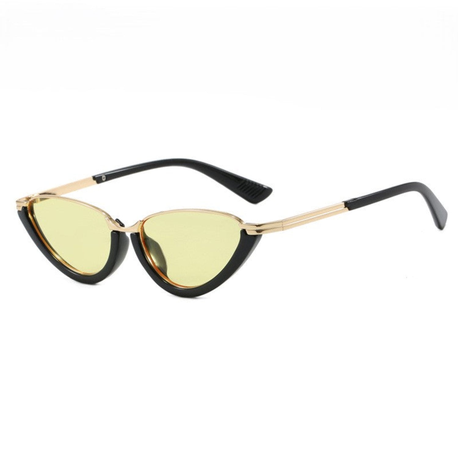 Gold Yellow Cat-Eye Tinted Sunglasses JLTG0304