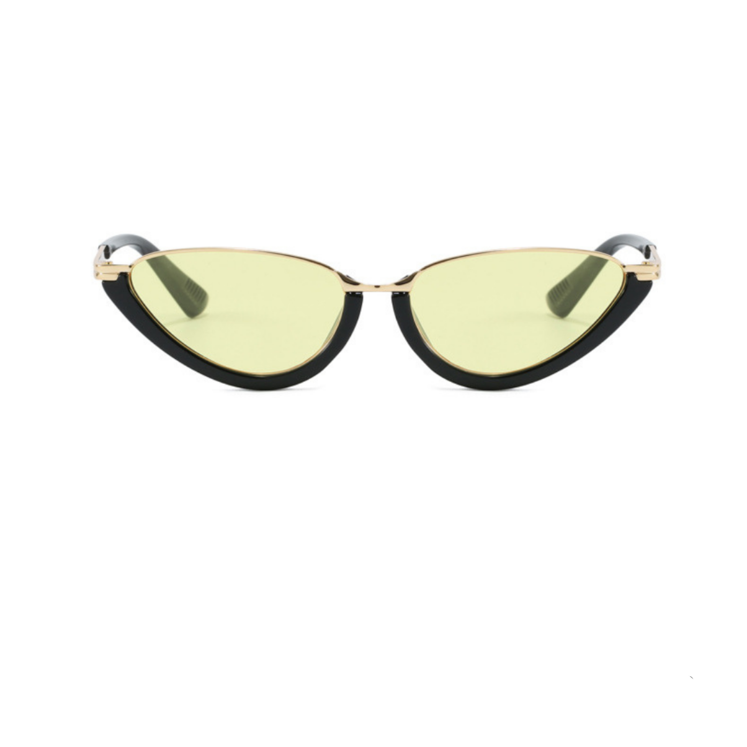 Gold Yellow Cat-Eye Tinted Sunglasses JLTG0304