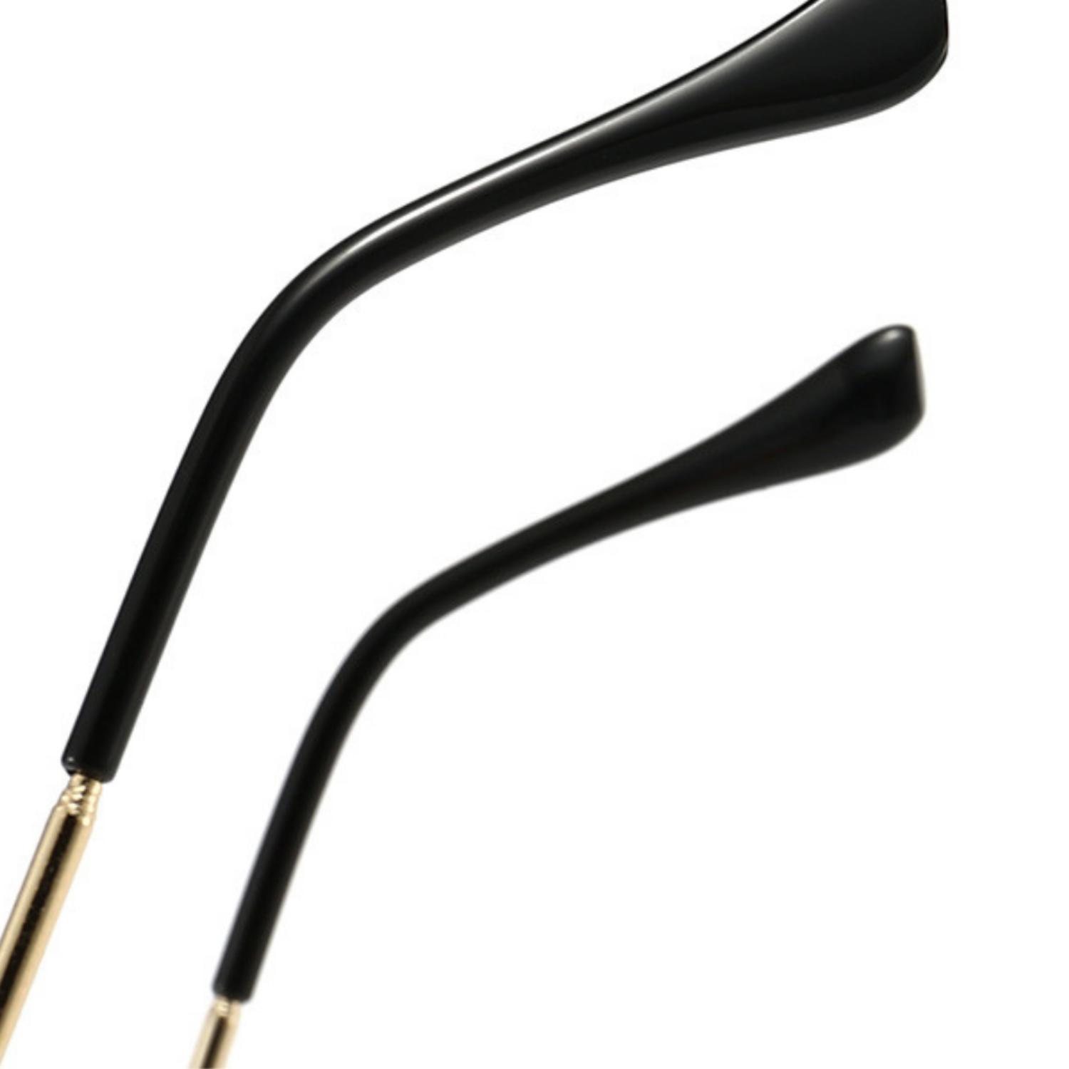 Gold Round Frame Black Sunglasses JLTG0309