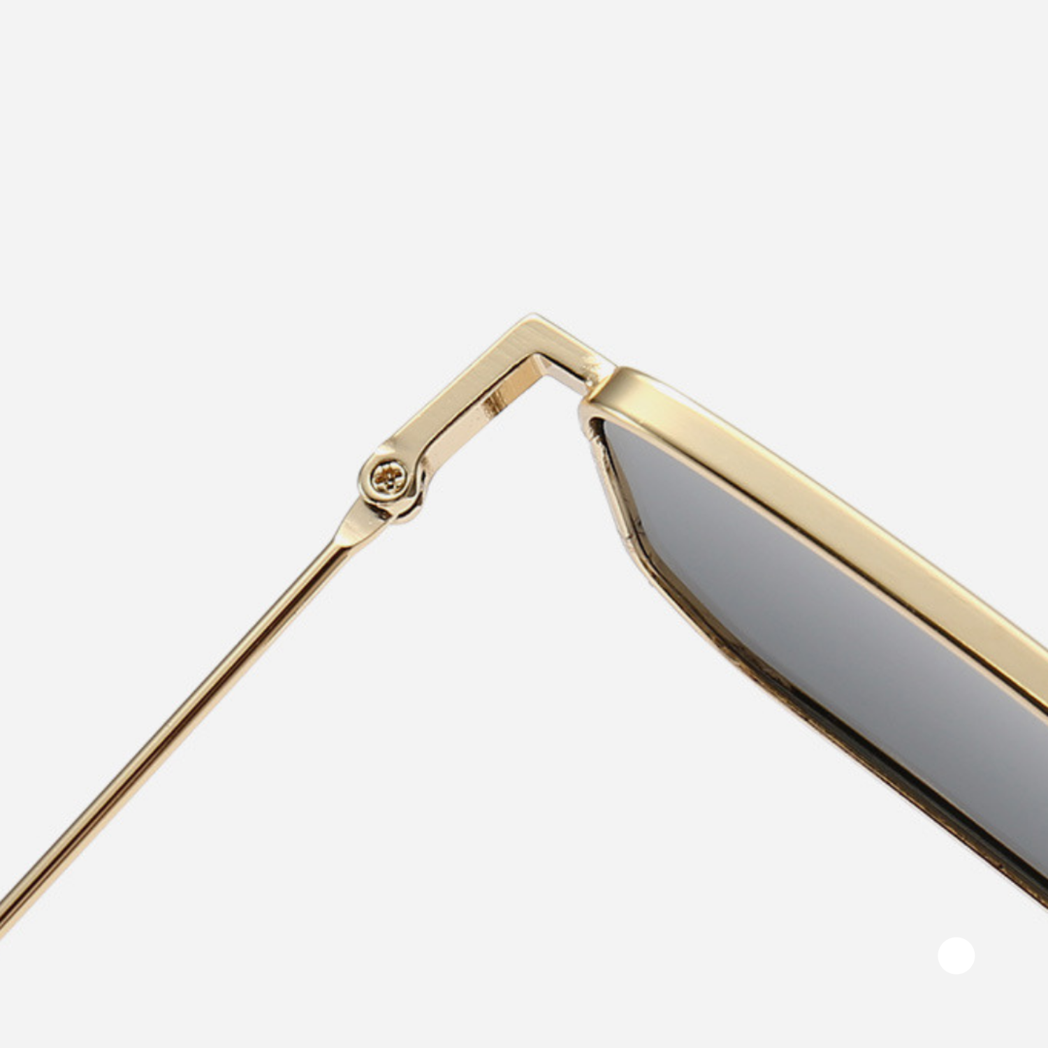 Gold Square Metal Black Sunglasses JLTG0312