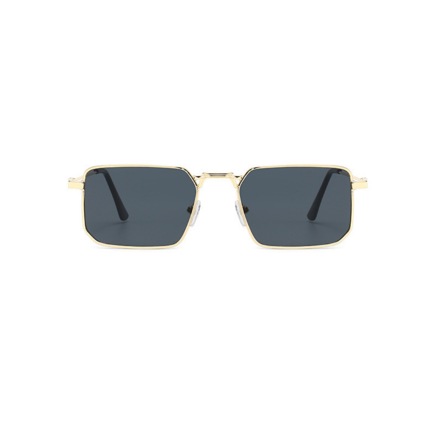 Gold Square Metal Black Sunglasses JLTG0312