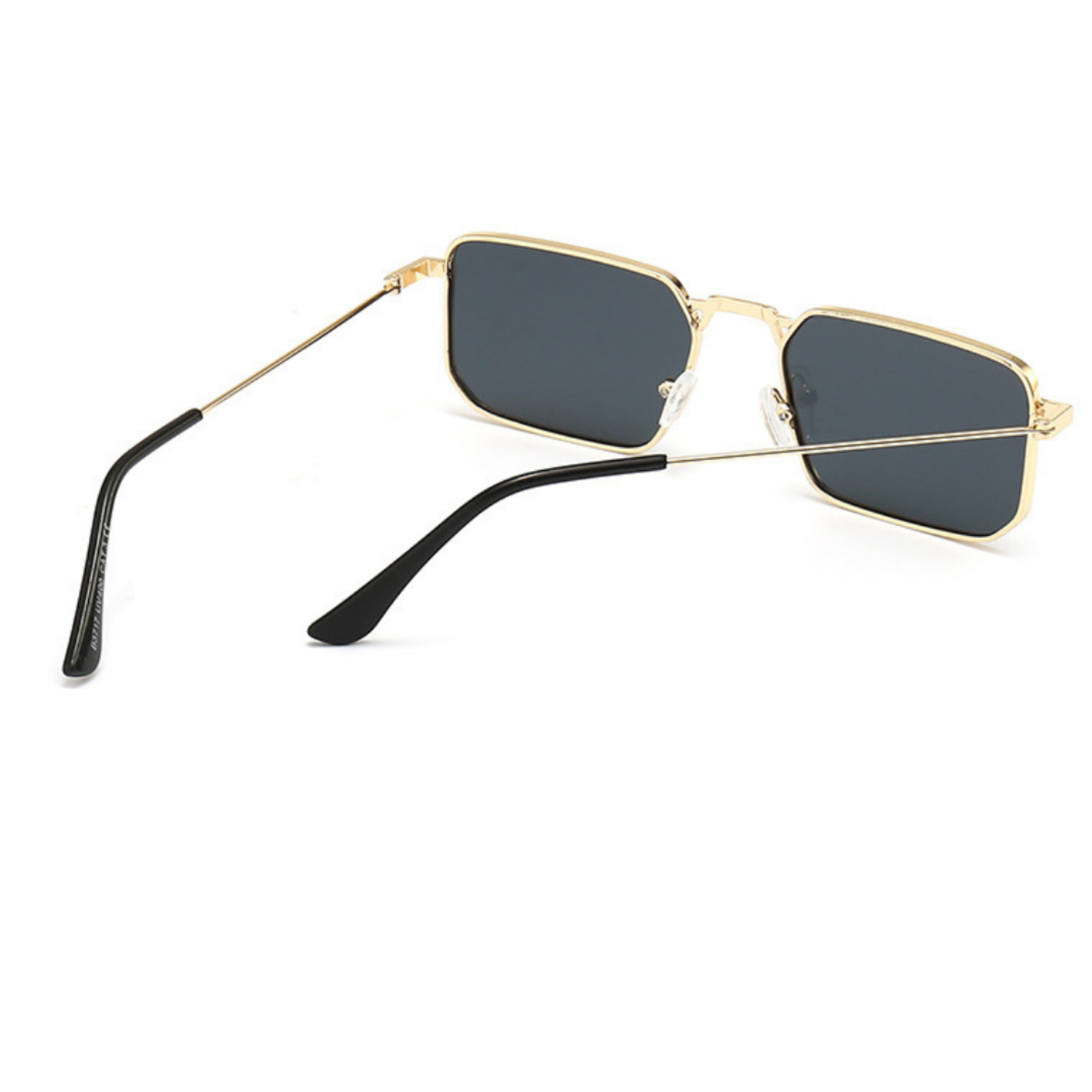 Gold Square Metal Black Sunglasses JLTG0312