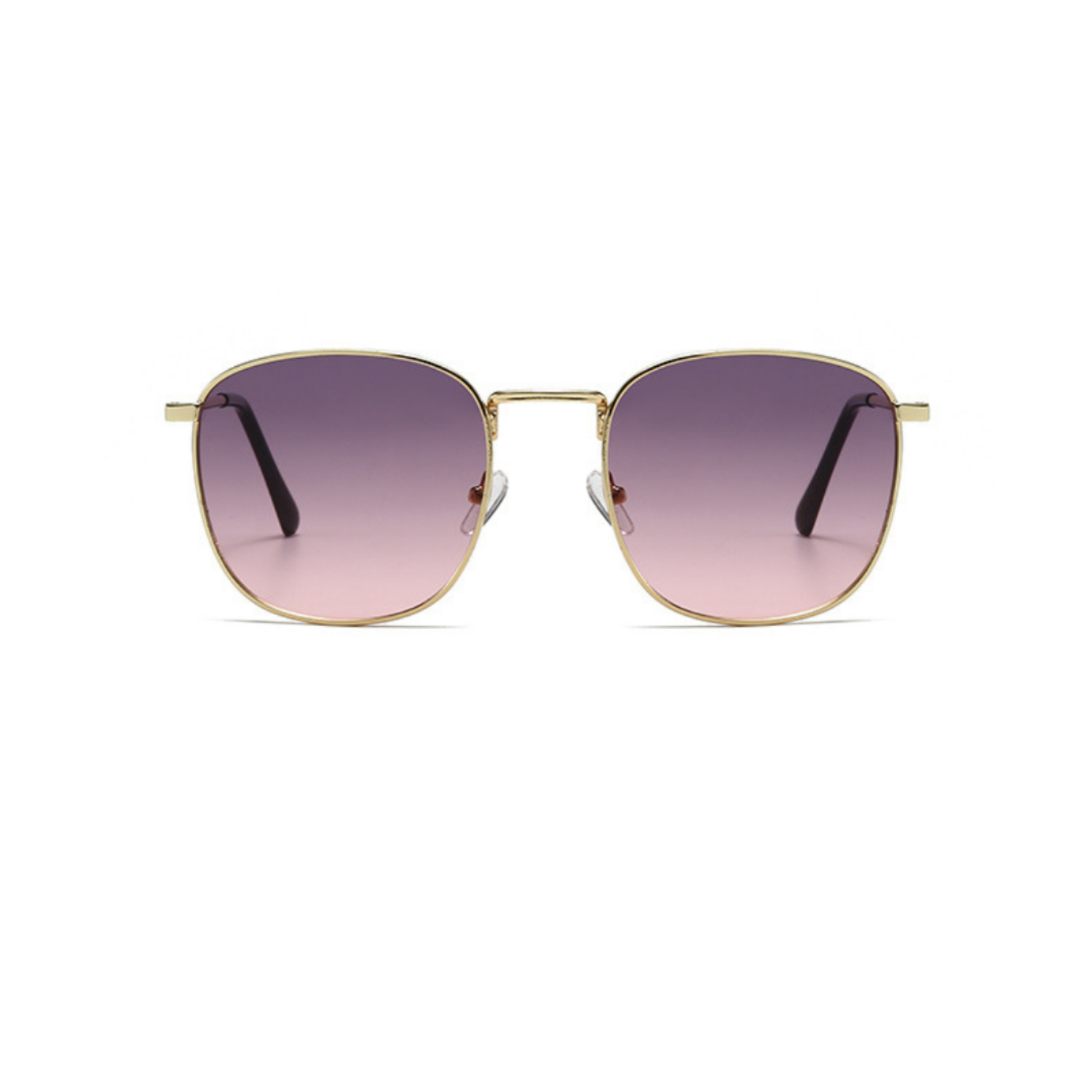 Gold Hexagon Frame Pink Gradient Sunglasses JLTG0329