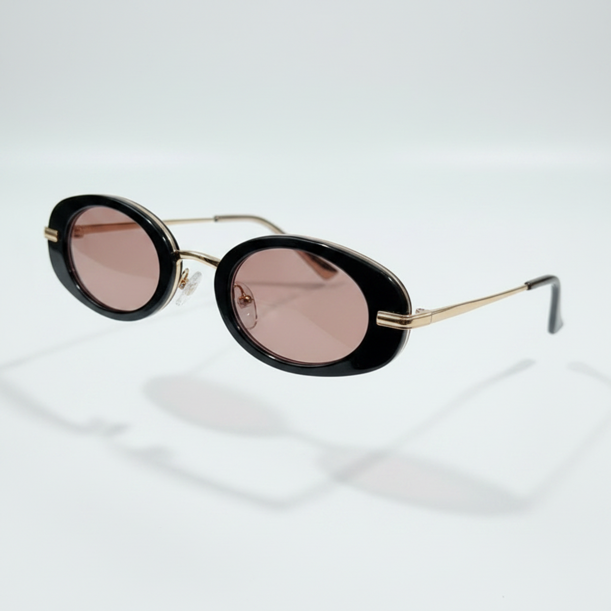 Gold Bridge Pink Oval Sunglasses JLTG0348