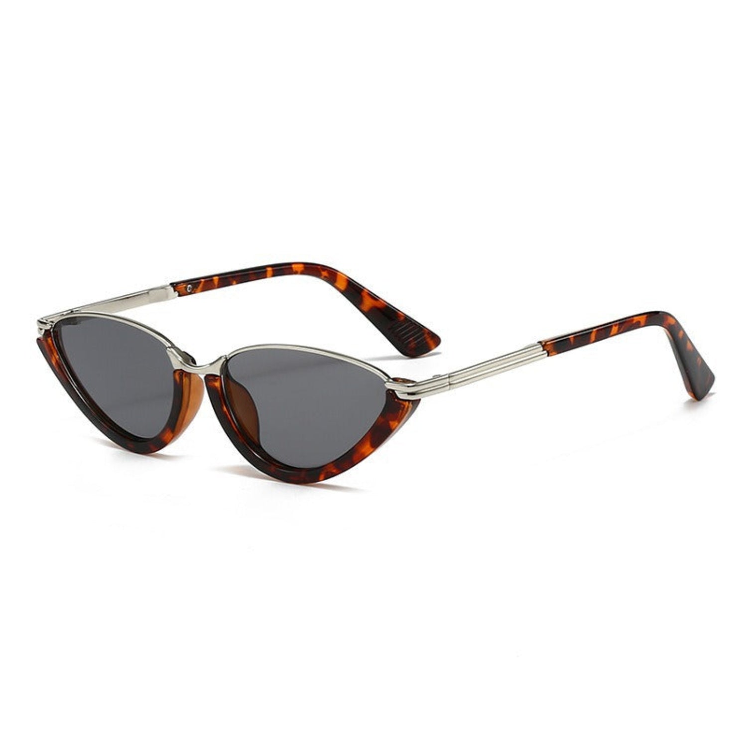 Gold Bridge Tortoise Black Cat-Eye Sunglasses JLTG0368