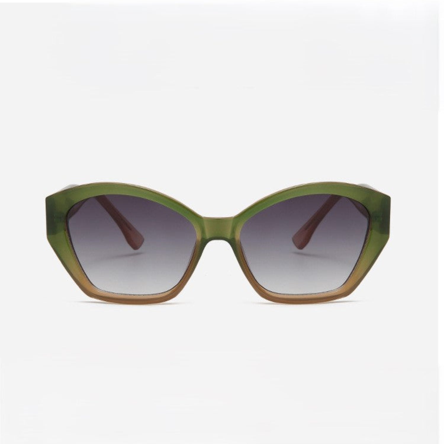 Retro Green Gradient Cat-Eye Sunglasses JLTG0378