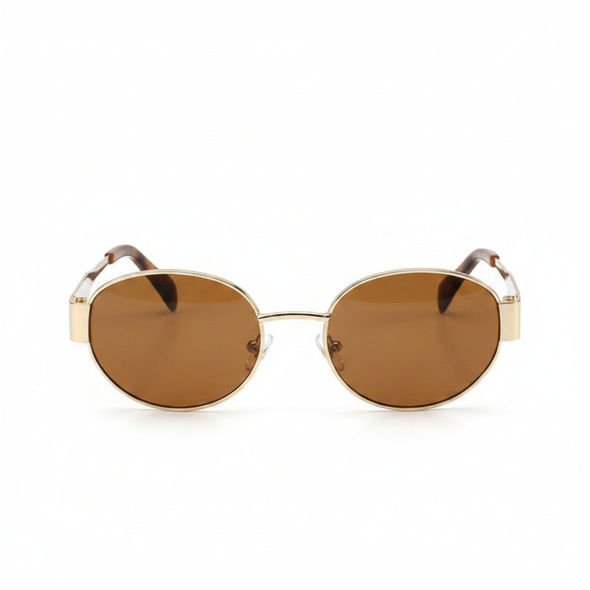 Retro Round Brown Sunglasses JLTG0389