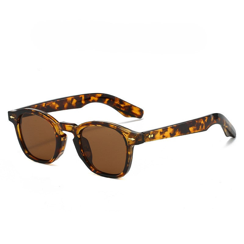 Leopard Tea Square Sunglasses JLTG0391