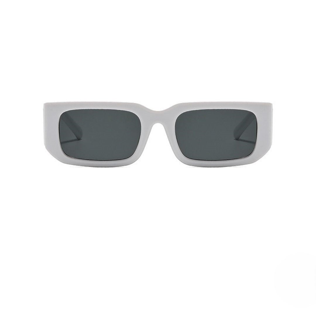 Chic White Rectangular Sunglasses JLTG0403
