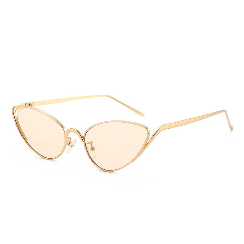 Trendy White Cat-Eye Sunglasses JLTG0411