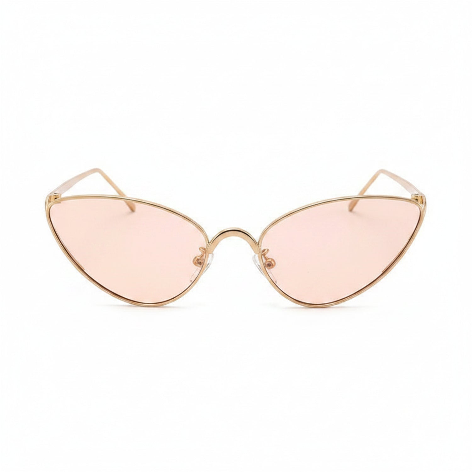 Trendy White Cat-Eye Sunglasses JLTG0411