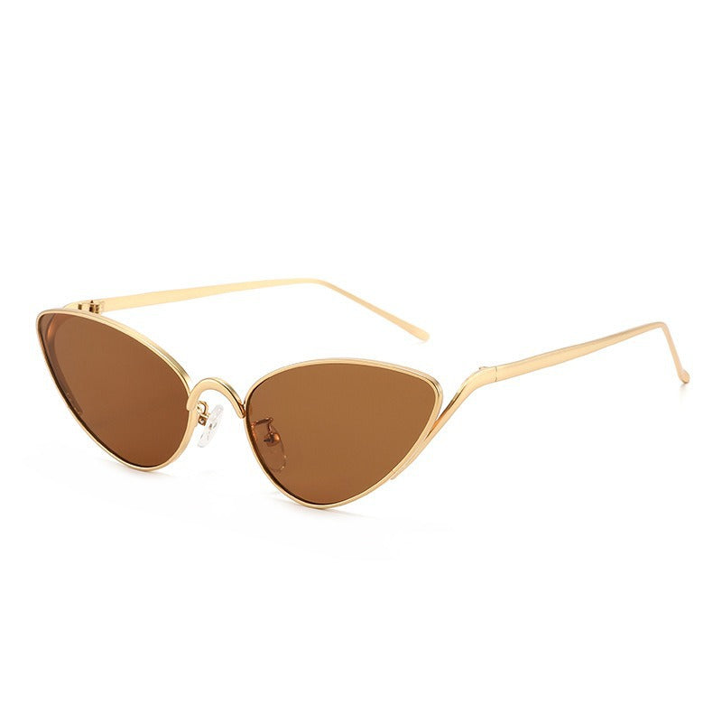 Trendy Brown Cat-Eye Sunglasses JLTG0412