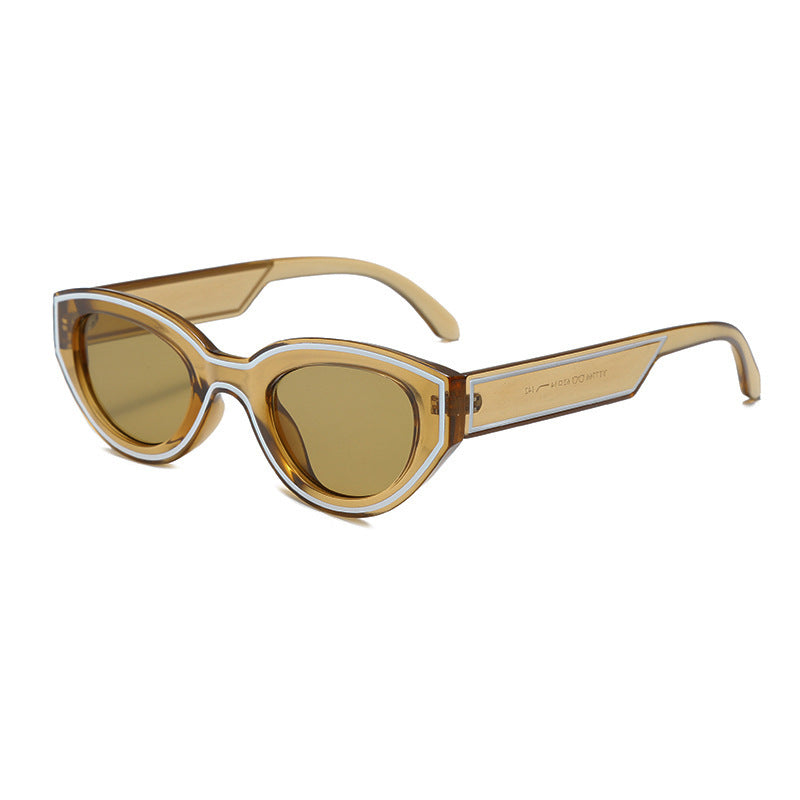 Trendy Yellow Oval Sunglasses JLTG0420