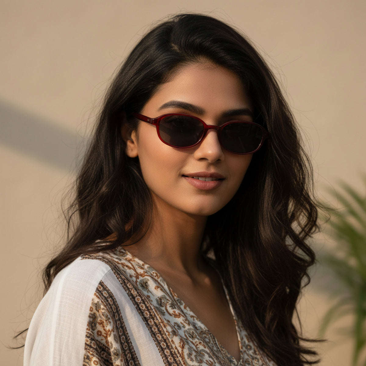 Trendy Grey Oval Sunglasses JLTG0423