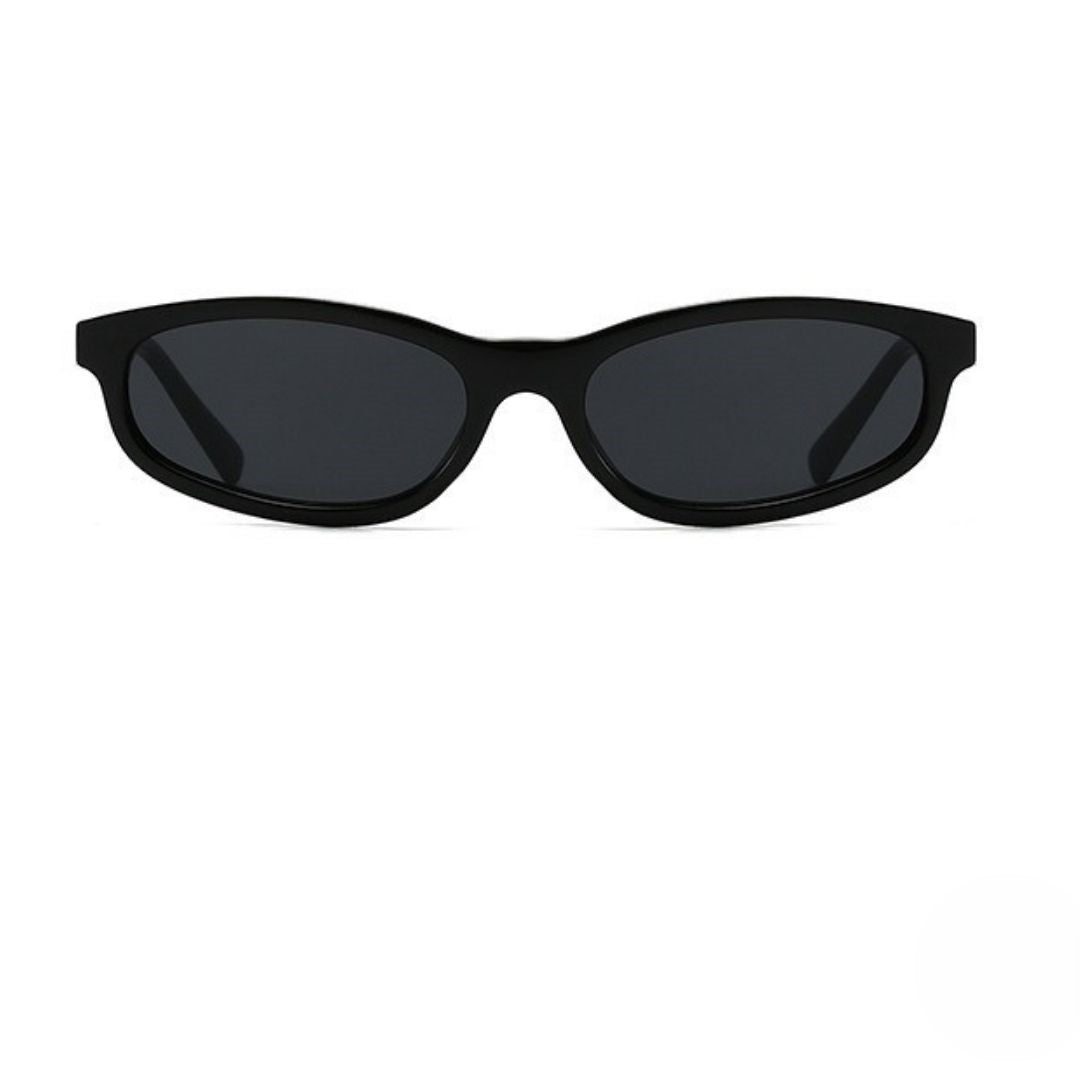 Chic Black Oval Sunglasses JLTG0426