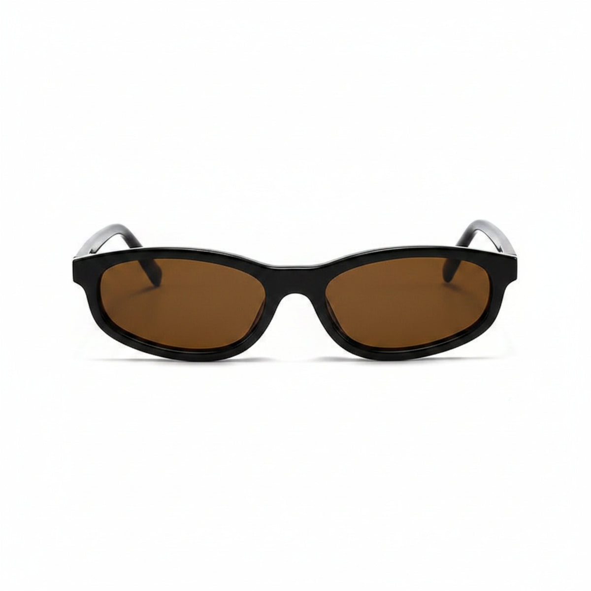 Chic Brown Oval Sunglasses JLTG0428