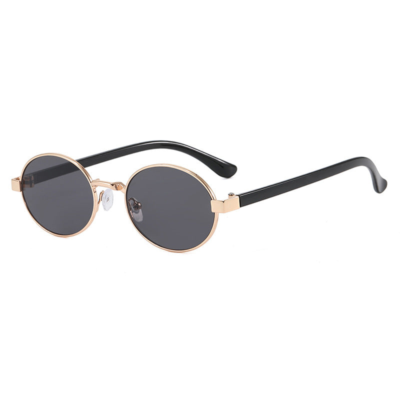 Trendy Gold Circle Sunglasses JLTG0429